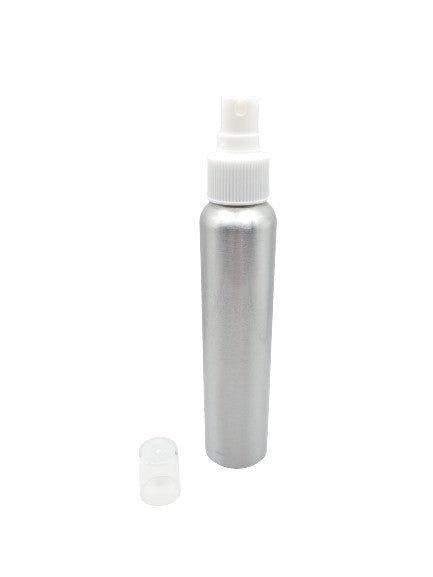 Bouteille aluminium 250ml vaporisateur blanc