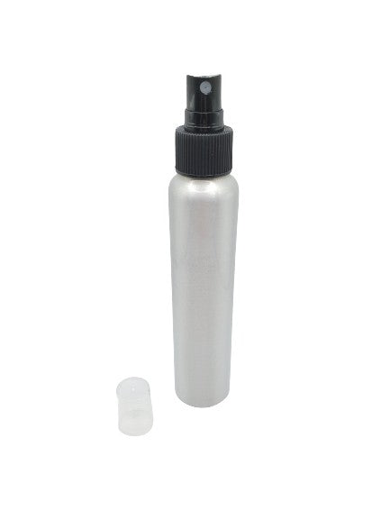 Bouteille aluminium 120ml vaporisateur noir