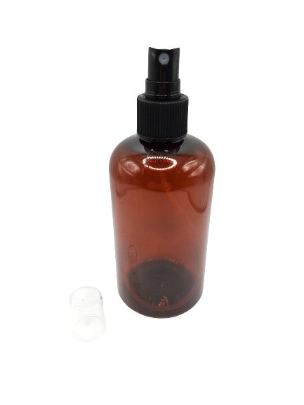 Bouteille ambre 240ml vaporisateur noir