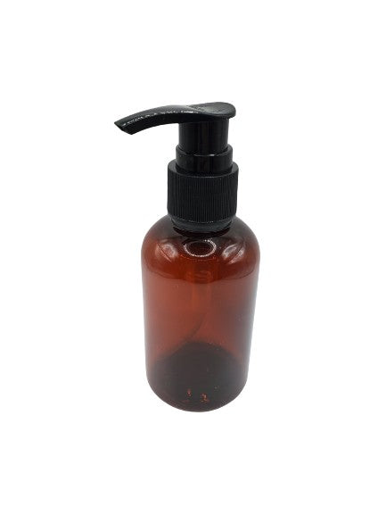 Bouteille ambre 120ml pompe noire