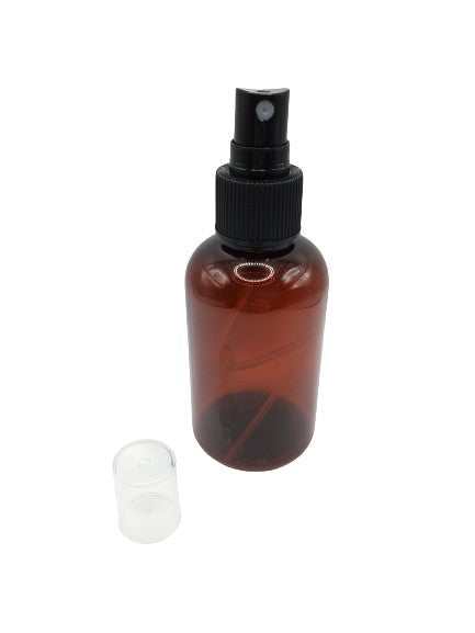 Bouteille ambre 120ml vaporisateur noir